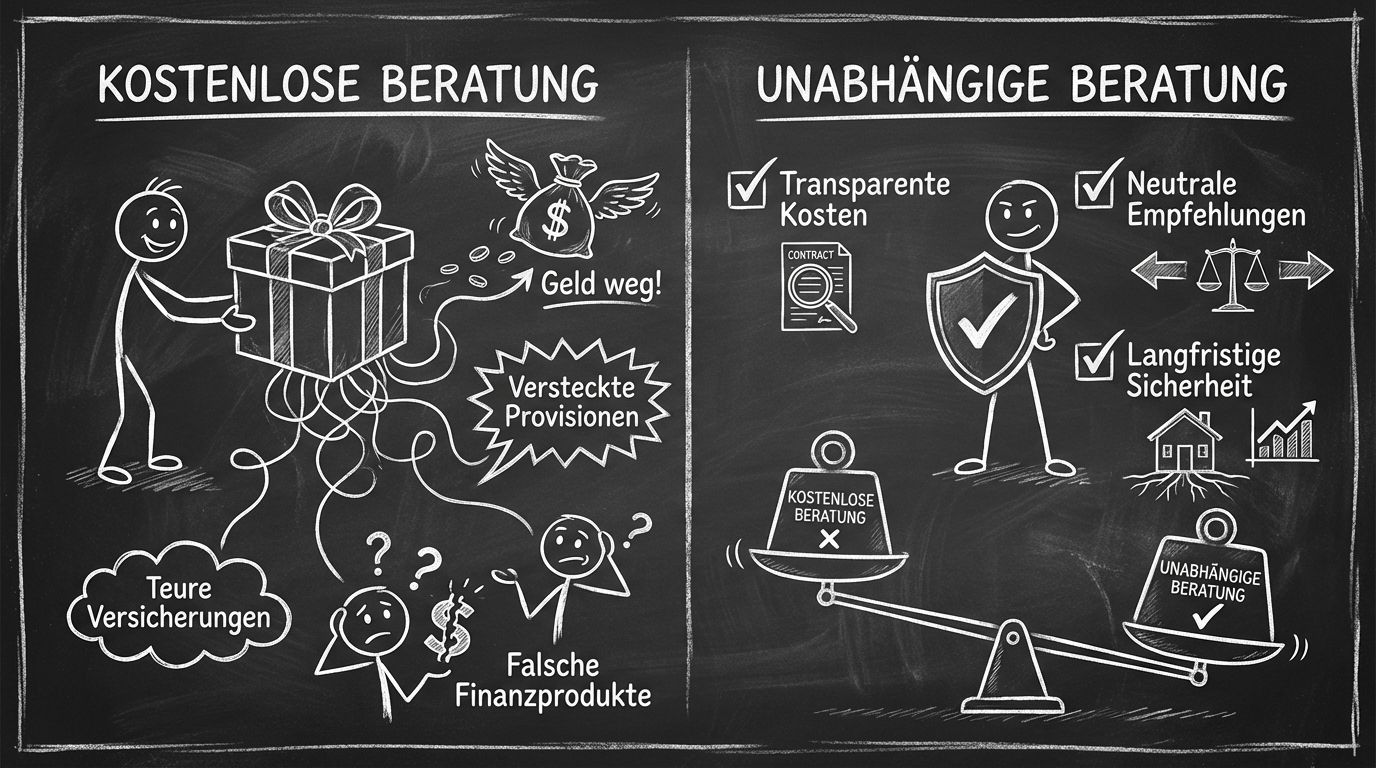 Kostenlose vs. Unabhaengige Beratung Vergleich