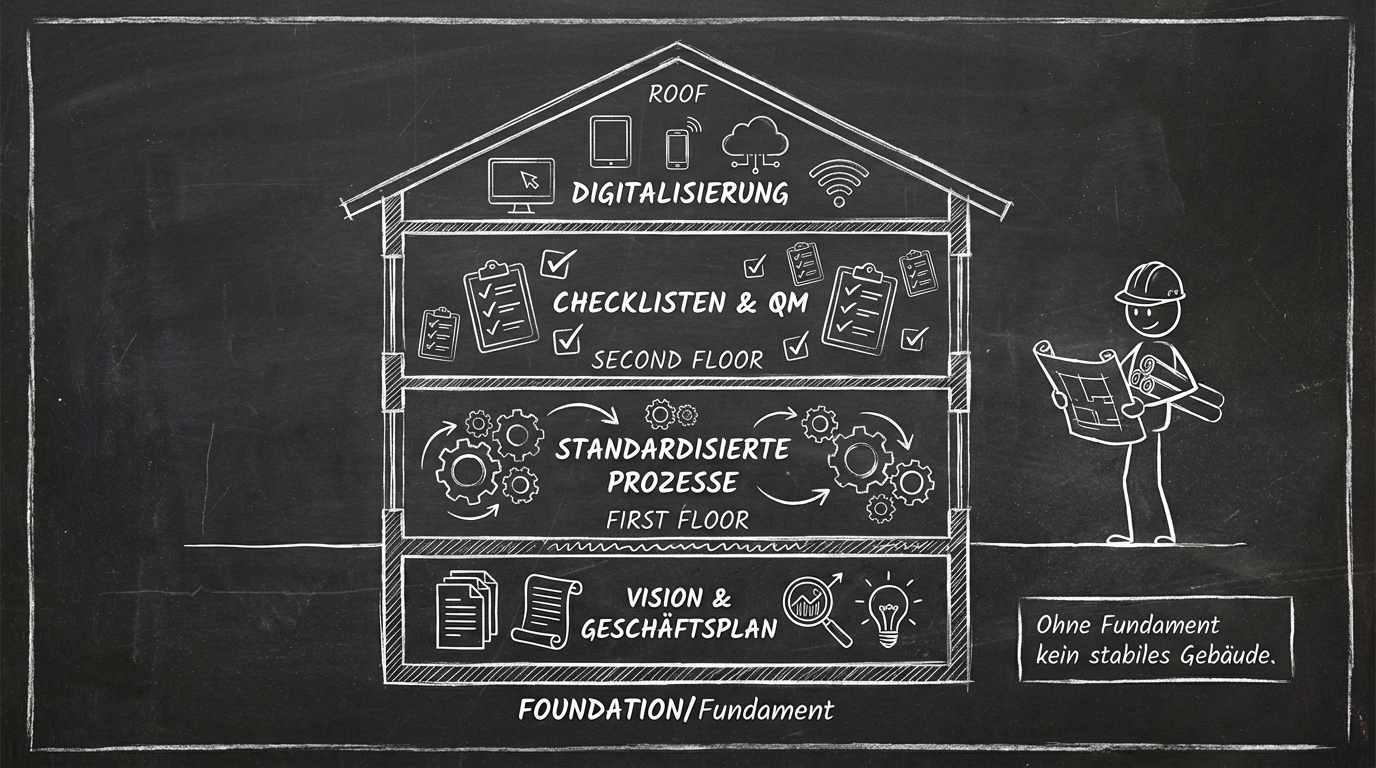 Die Praxis als Haus - Strukturmodell